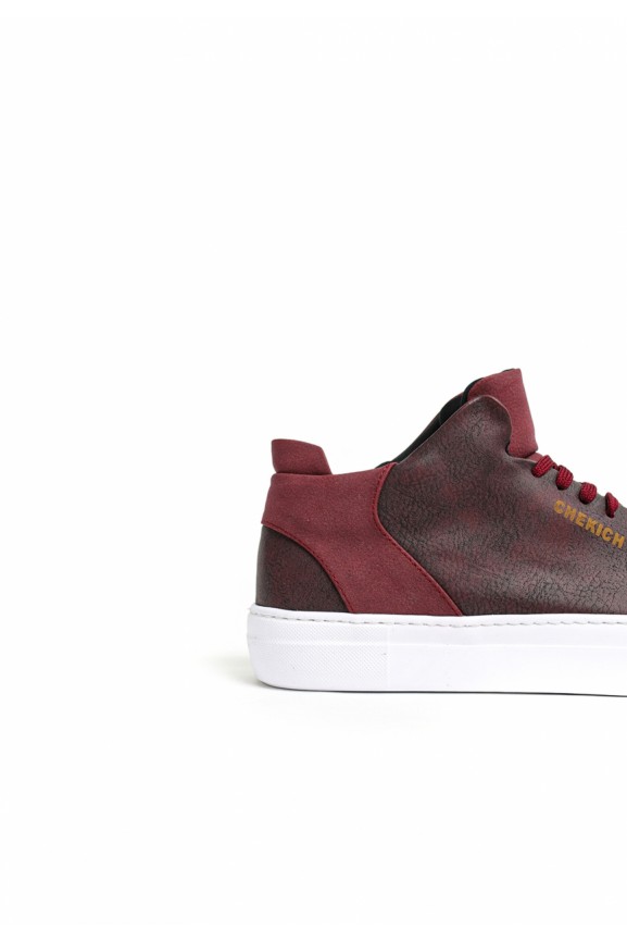 Chekich CH004 BT Men's Shoes BURGUNDY