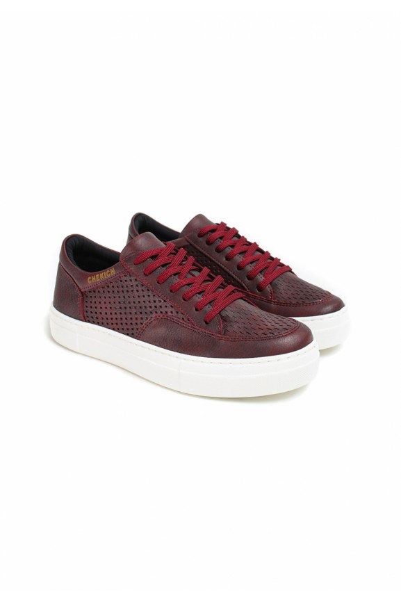 Chekich CH015 BT Men's Shoes BURGUNDY