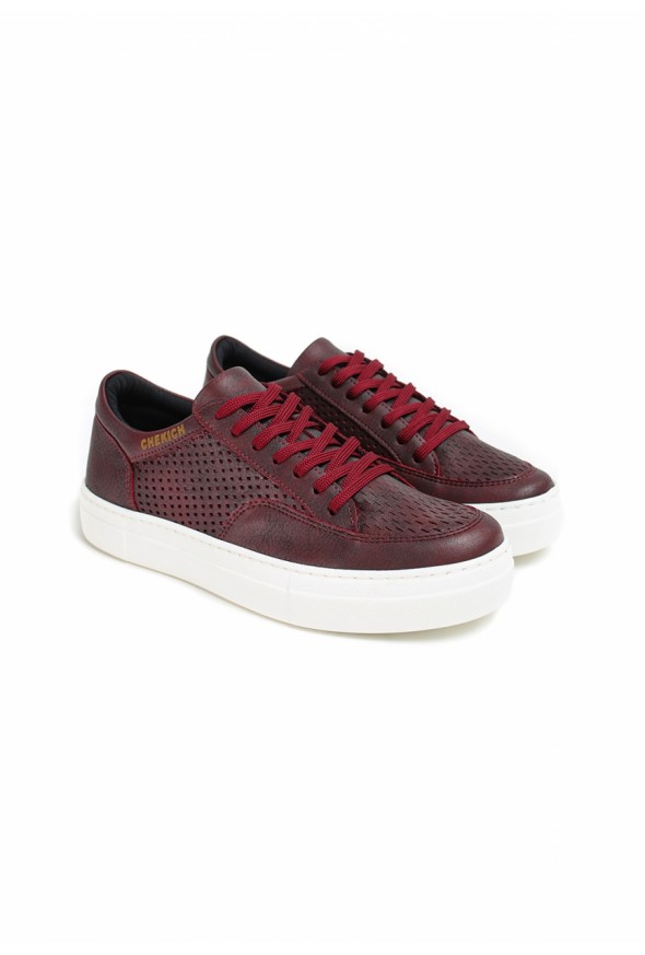 Chekich CH015 BT Women's Shoes BURGUNDY