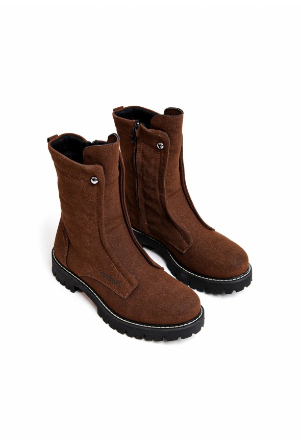Chekich CH027 Suede ST Men's Boots BROWN