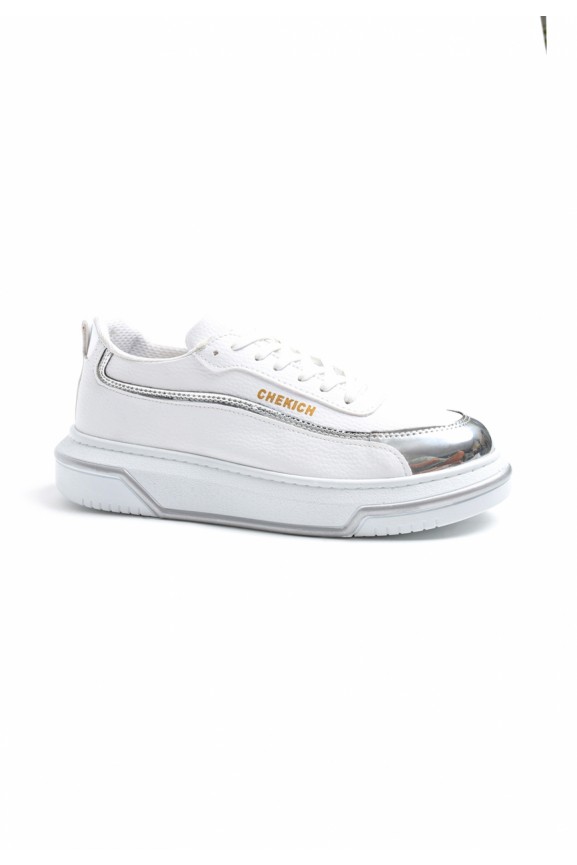 Chekich CH041 BT Men's Shoes WHITE / SILVER