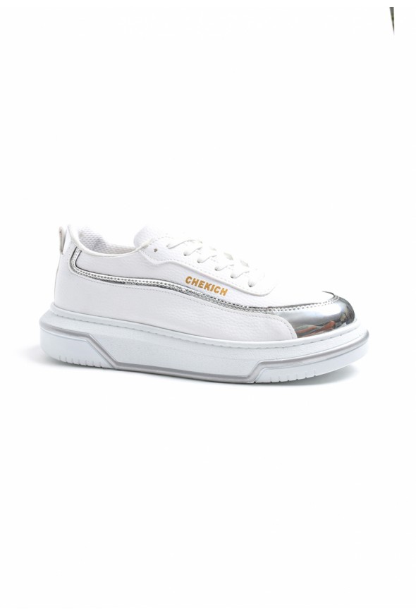 Chekich CH041 BT Men's Shoes WHITE / SILVER