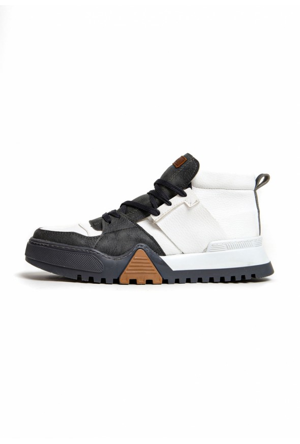 Chekich CH057 ABT Men's Boots ANTHRACITE / WHITE