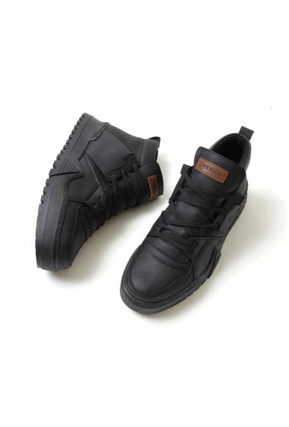Chekich CH057 SBT Men's Boots BLACK / BLACK