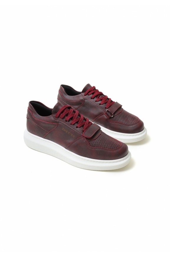 Chekich CH073 BT Men's Shoes BURGUNDY