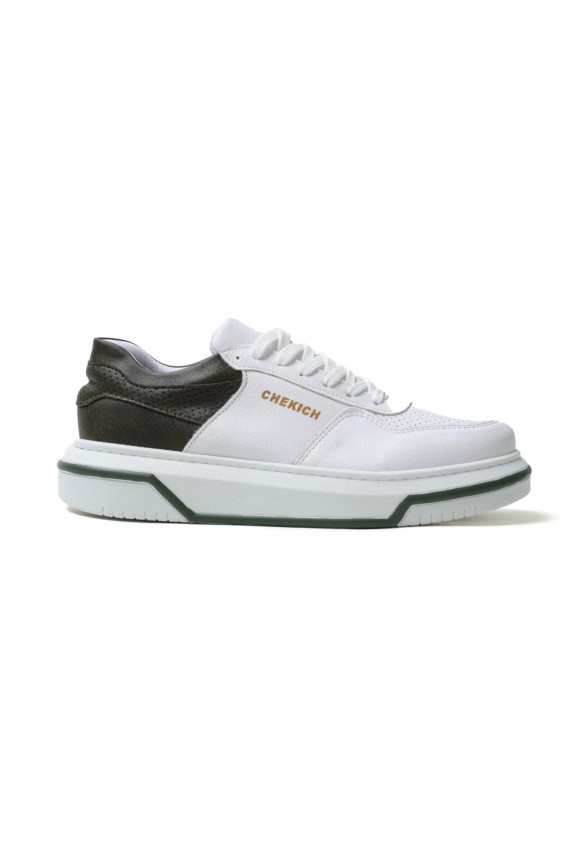 Chekich CH075 Ipekyol BT Men's Shoes WHITE / KHAKI