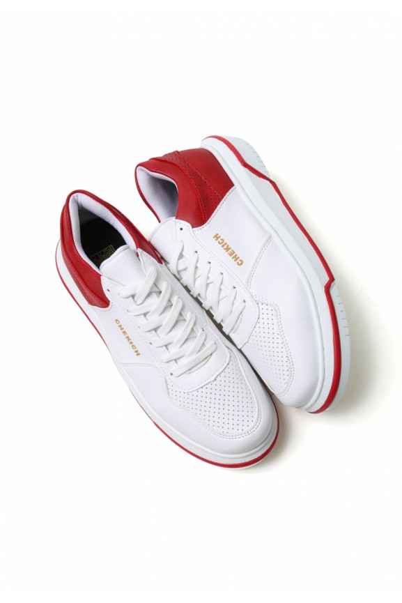 Chekich CH075 Ipekyol BT Men's Shoes WHITE / RED