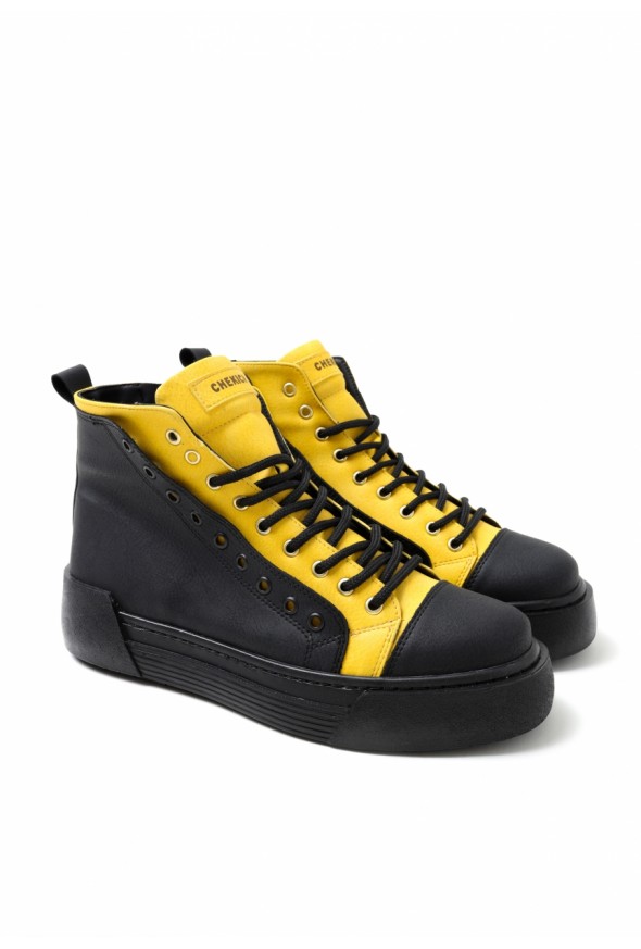 Chekich CH167 ST Men's Boots BLACK / YELLOW